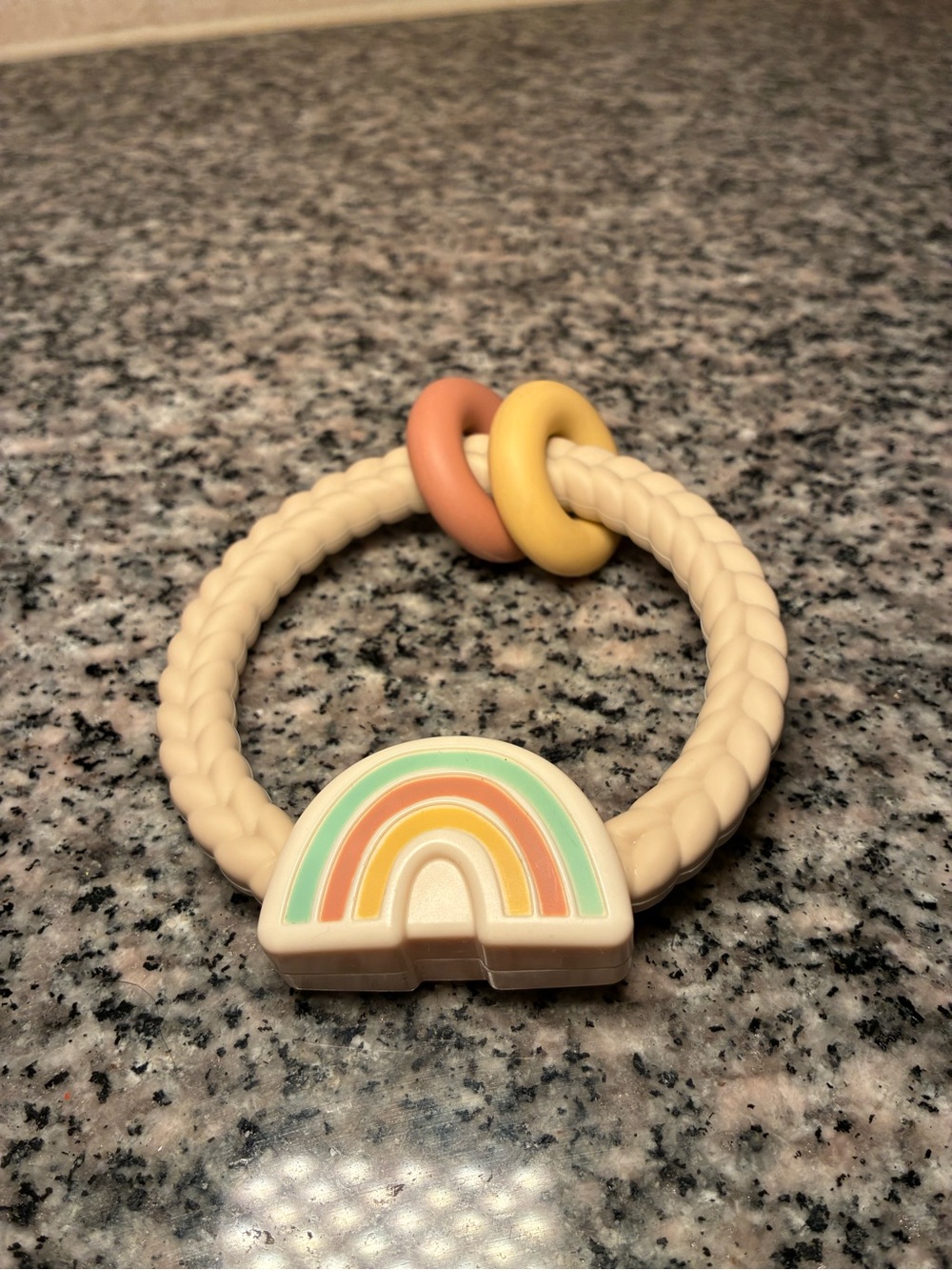 Itzy ritzy Rainbow Teether Rattle Silicone Toy